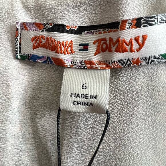 Zendaya x Tommy Hilfiger Zodiac Print Satin Dress 6 Women’s Multicolor. - Picture 4 of 7